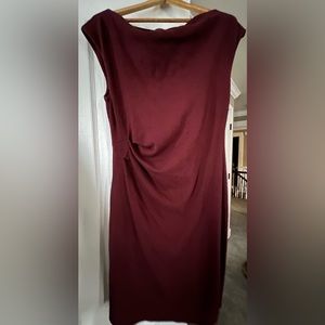 Ann Taylor Burgundy Sleeveless Dress size 10